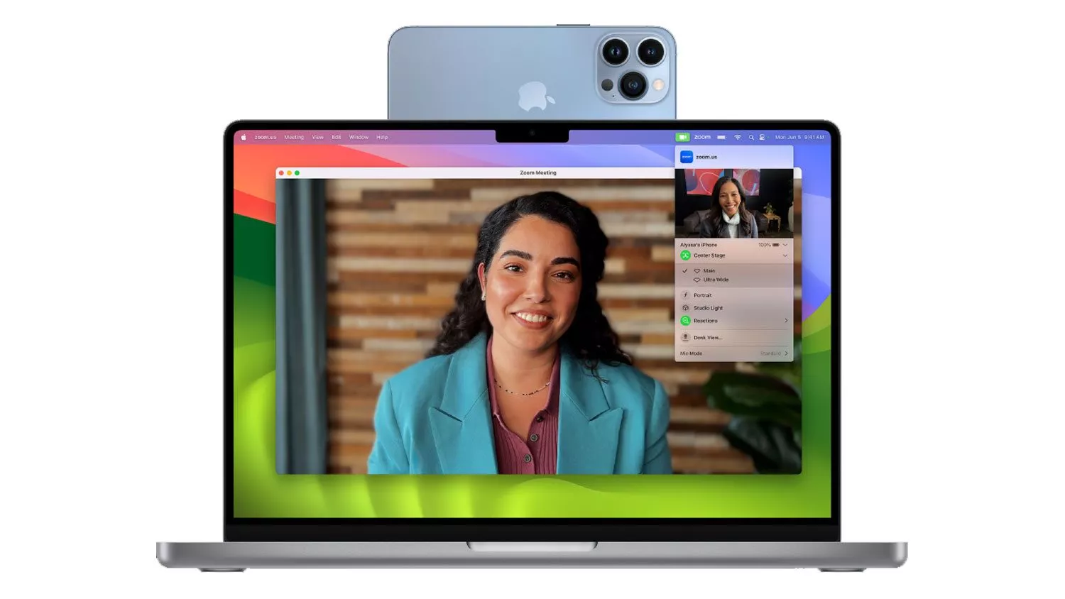 Apple Macbook mit iPhone als Webcam