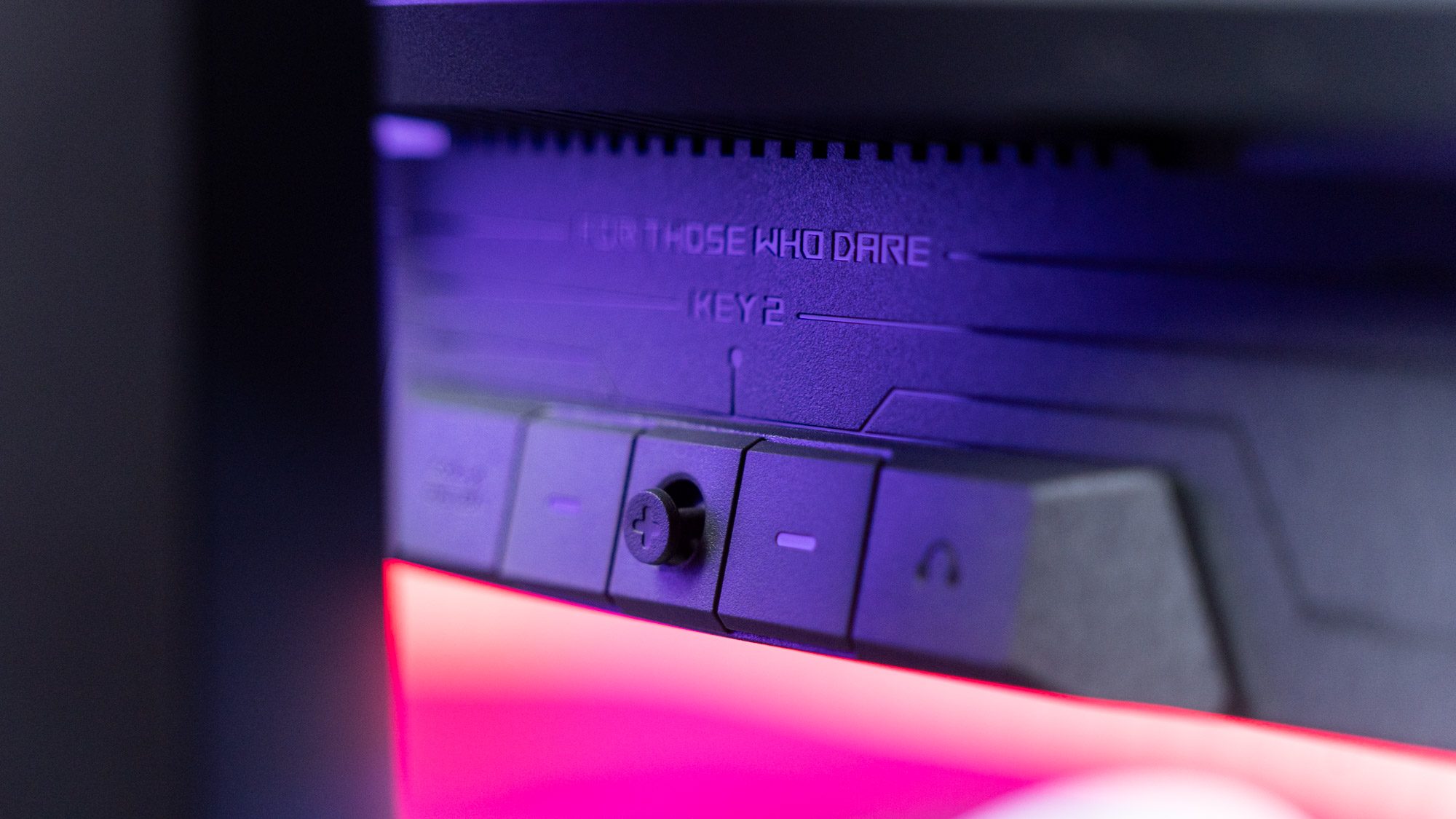 Asus ROG Swift OLED PG49WCD Curved Ultrawide Gaming-Monitor Steuerkreuz