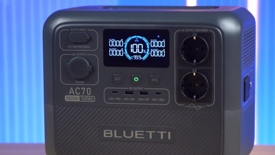 Bluetti AC70 Powerstation Anschlüsse