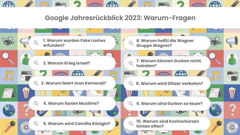 Google Warum-Fragen 2023
