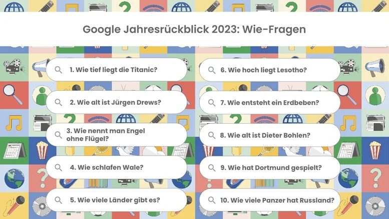 Google Wie-Fragen 2023
