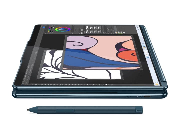 Lenovo Yoga Book 9i Dual-Display-Notebook zusammengeklappt