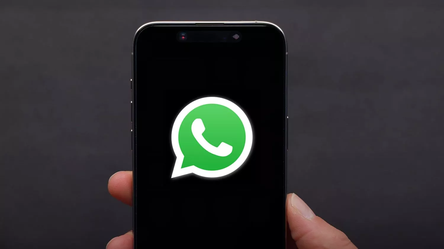 WhatsApp Logo auf einem iPhone