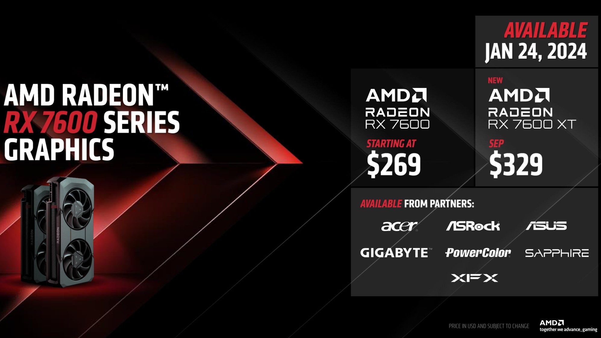 AMD Radeon RX 7600 XT 16 GB Preis und Release-Termin