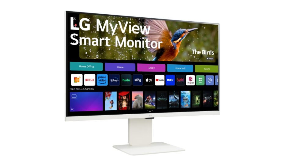 LG MyView-Smart-Monitor in Weiß