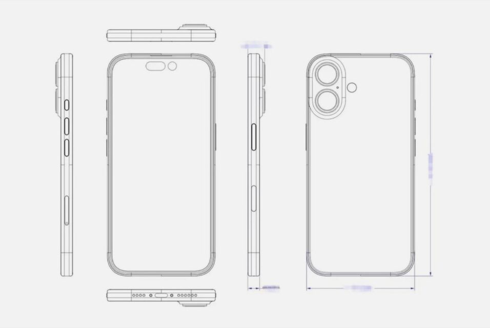 Apple iPhone 16 Konzept Zeichnung