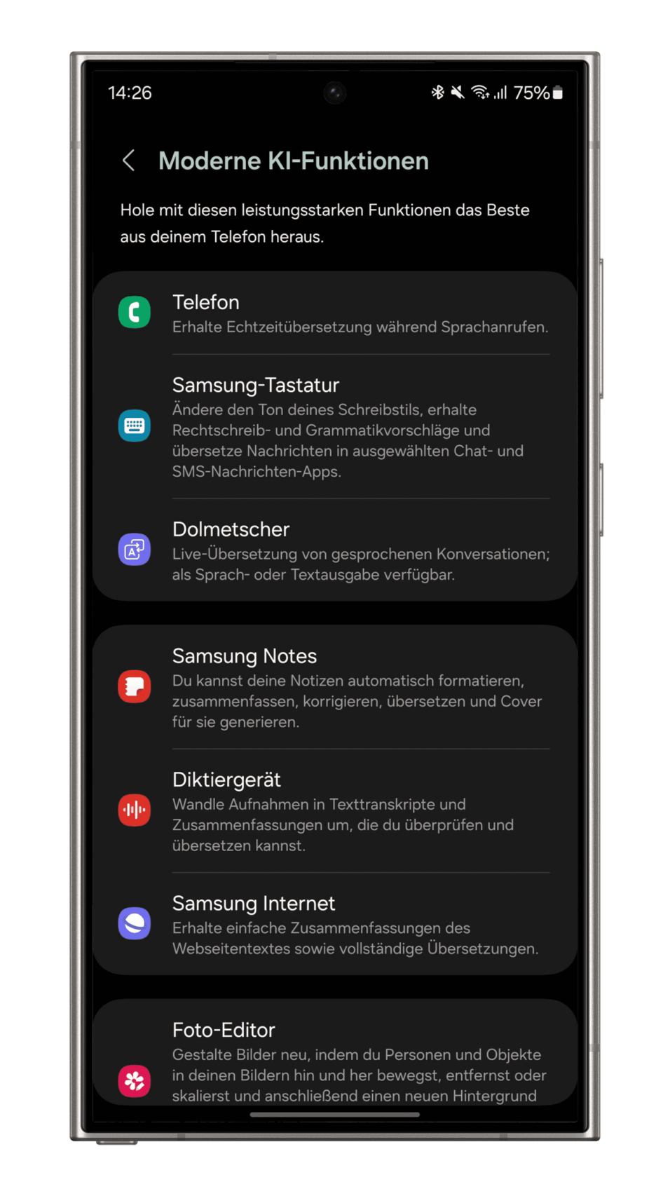 Samsung Galaxy S24 Plus Ultra Smartpone Tipps AI-Funktionen