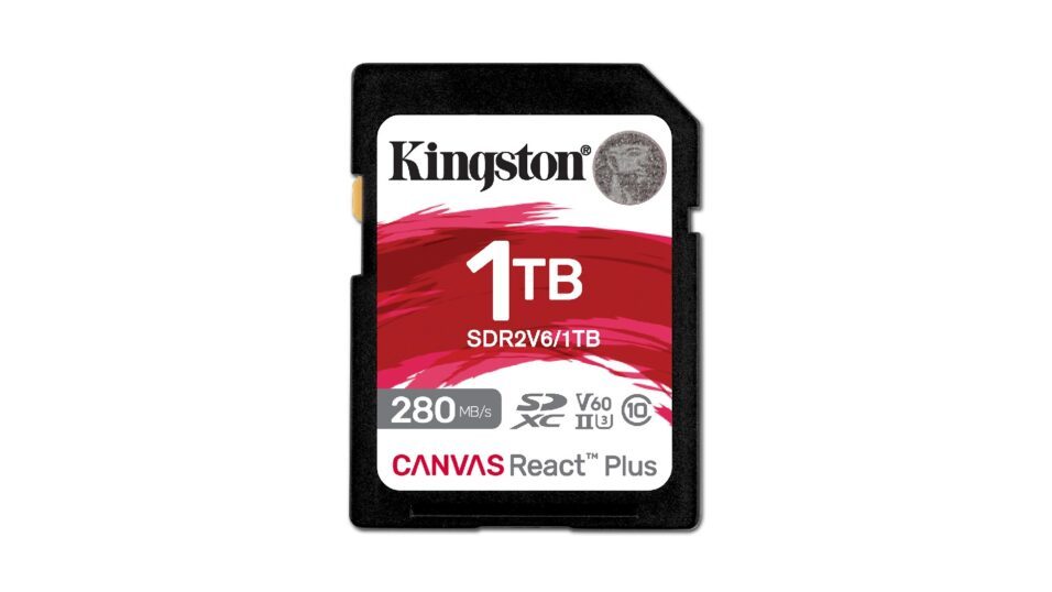 Kingston Digital Canvas React Plus V60 SD Karte mit 1 TB