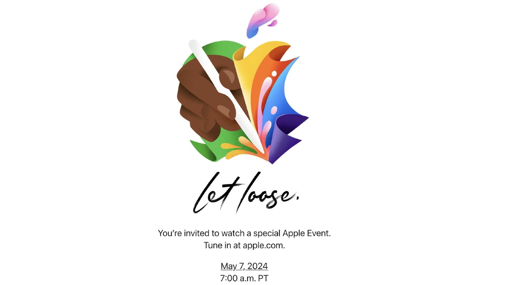 Apple Let Loose Event Einladung