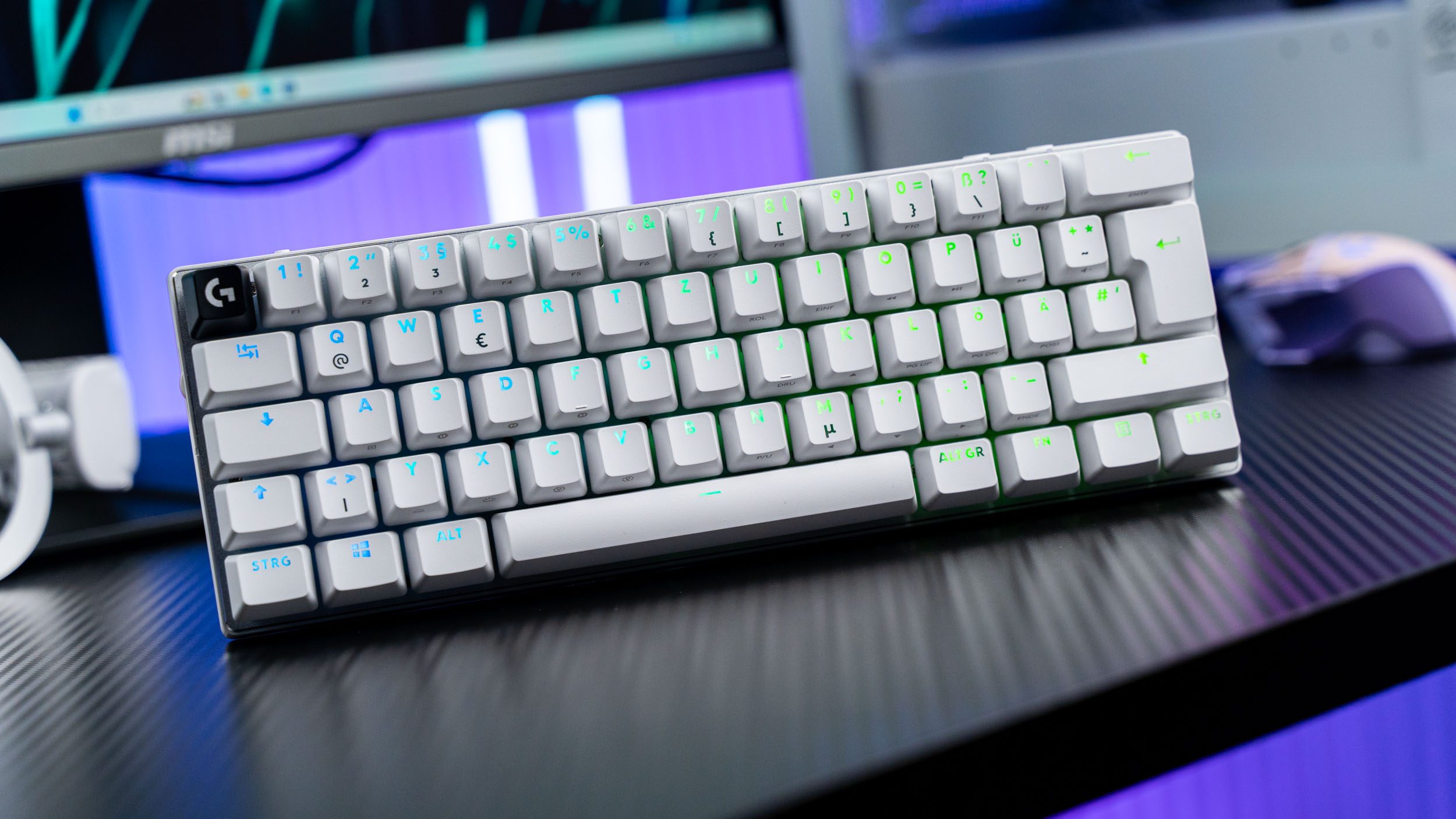 Logitech G Pro X 60 Lightspeed Gaming-Tastatur in Weiß