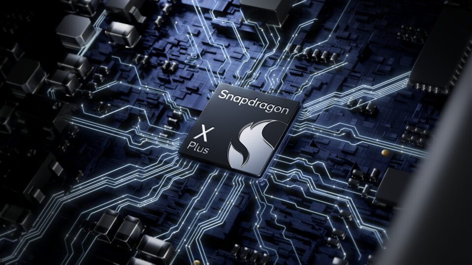 Snapdragon X Plus Chip Renderbild
