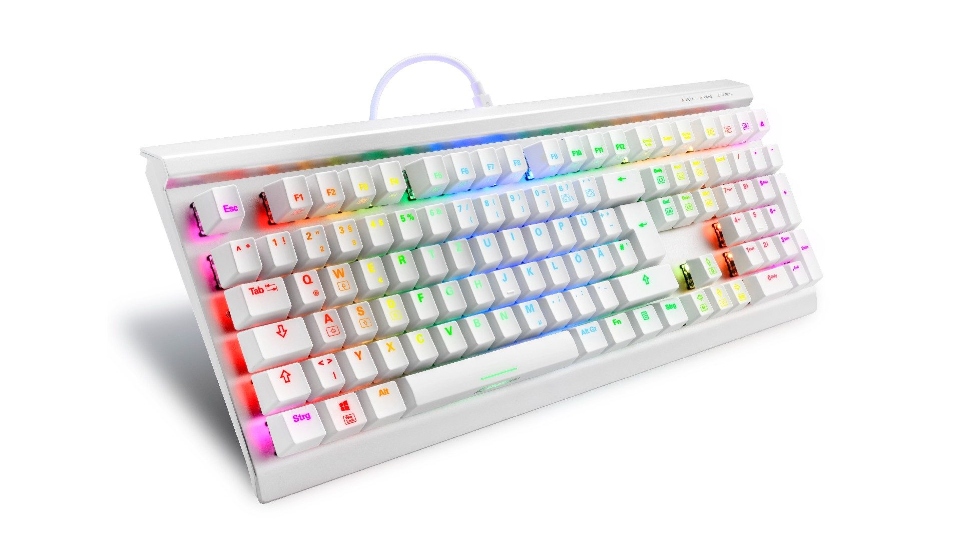 Sharkoon Skiller SGK40 Gaming-Tastatur in Weiß