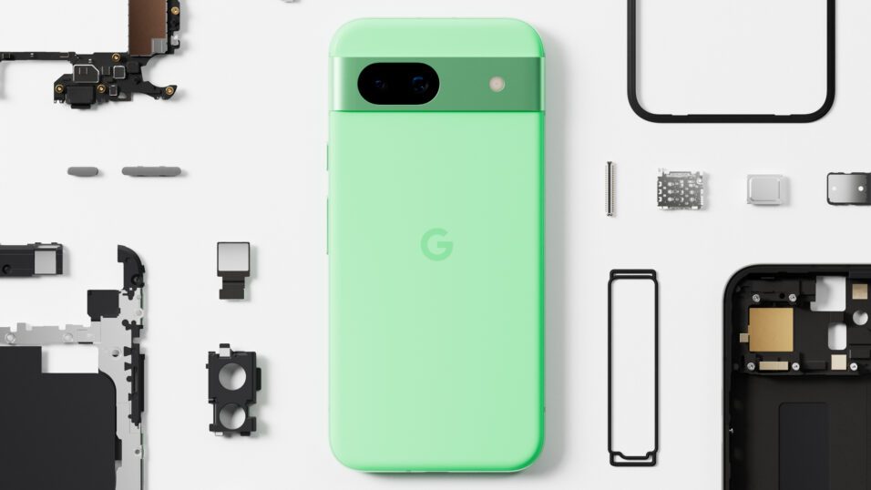 Google Pixel 8a in Grün.
